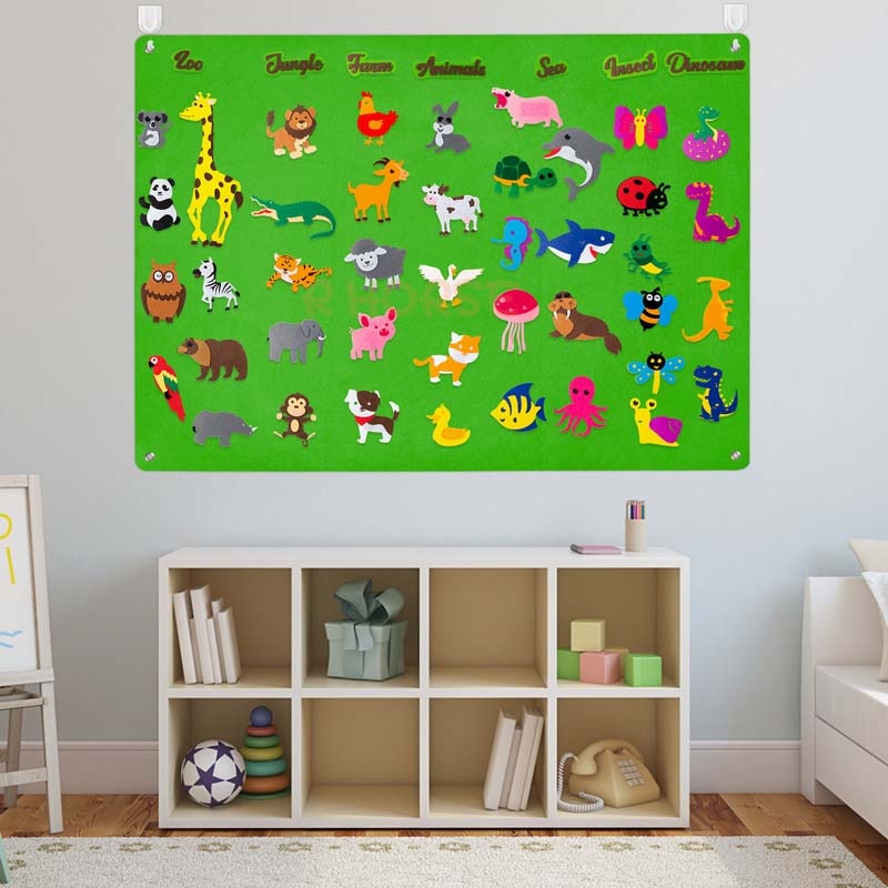 Tableau en feutre pour enseigner aux enfants QuebecFinds™