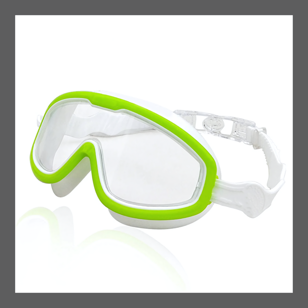 Lunettes de natation étanches et anti-buée à grand cadre HD