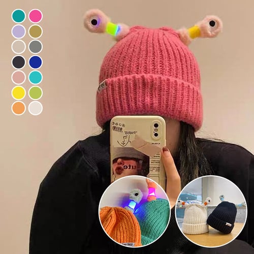 🔥 Bonnet en tricot mignon lumineux pour parent et enfant 🔥