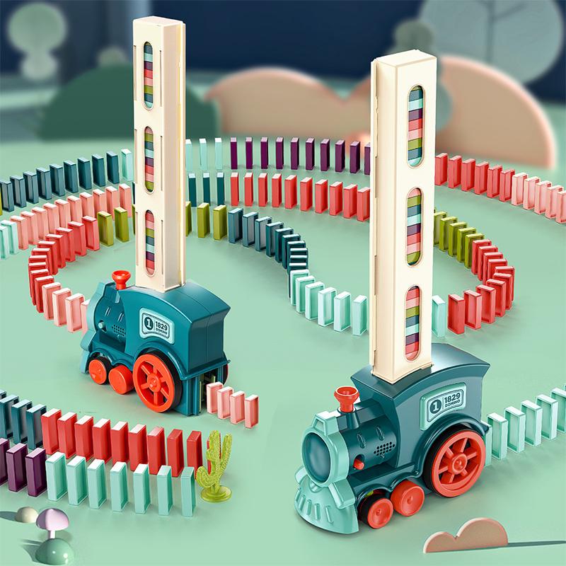 TRAIN AUTOMATIQUE POUR CIRCUIT DE DOMINOS