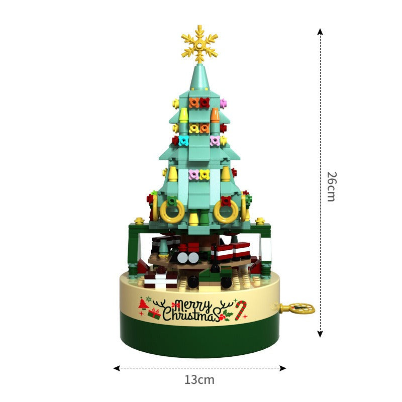 Boîte à Musique Rotative d'arbre de Noël