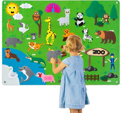 Tableau en feutre pour enseigner aux enfants QuebecFinds™