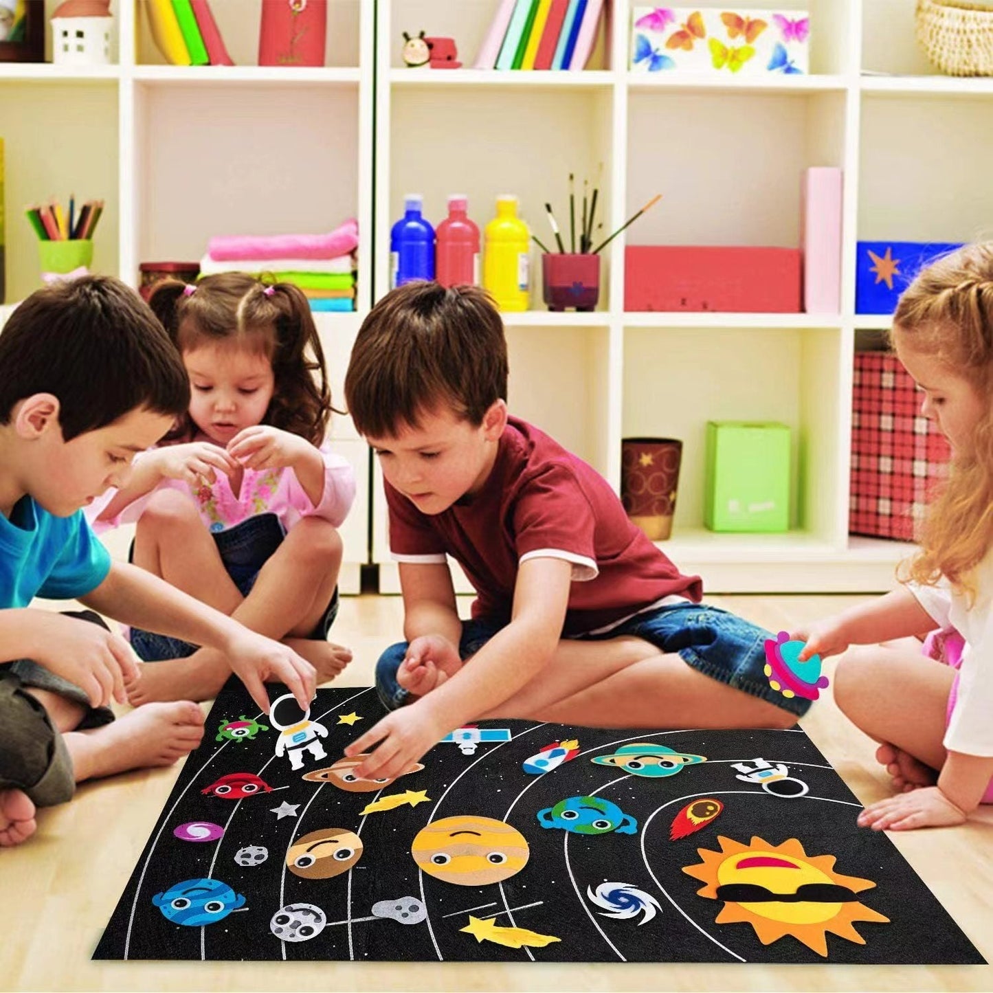 Tableau en feutre pour enseigner aux enfants QuebecFinds™