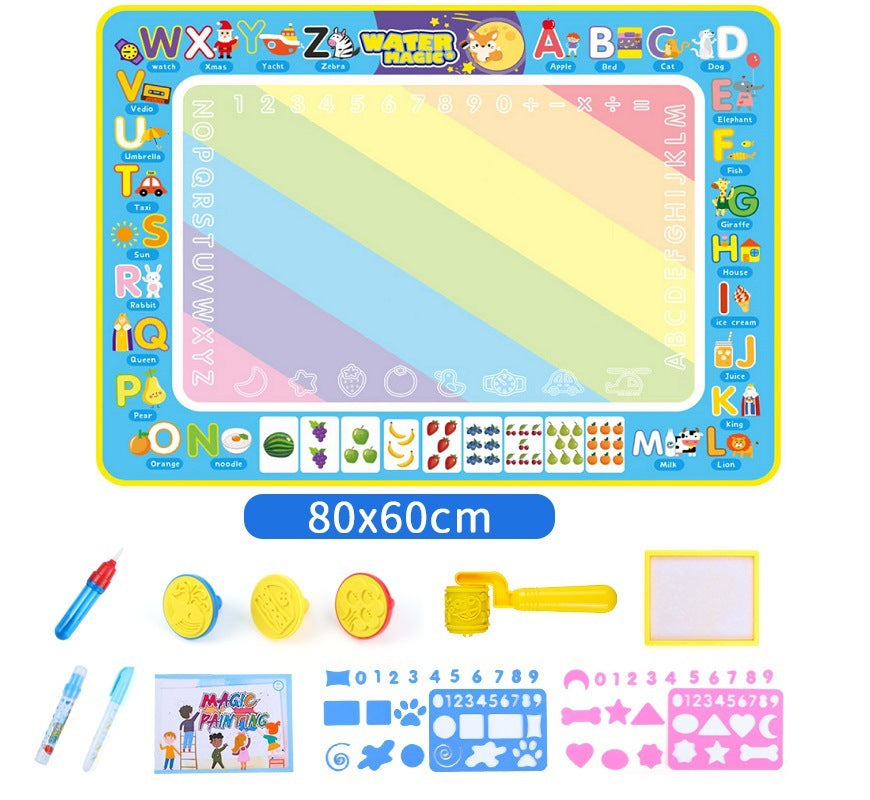 Tapis De Graffiti Coloré Réutilisable Pour les Petits