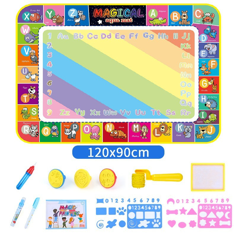 Tapis De Graffiti Coloré Réutilisable Pour les Petits