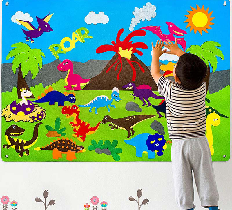 Tableau en feutre pour enseigner aux enfants BERDA™