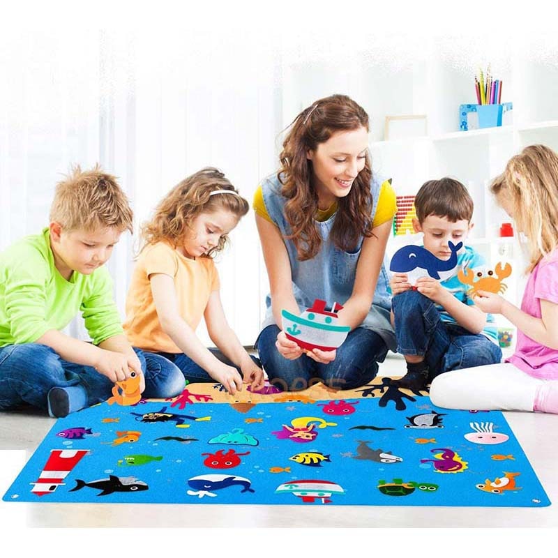 Tableau en feutre pour enseigner aux enfants QuebecFinds™