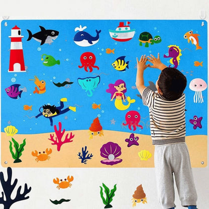 Tableau en feutre pour enseigner aux enfants QuebecFinds™