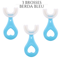 PACK DE 3 BROSSES À DENTS POUR ENFANTS - BERDA™
