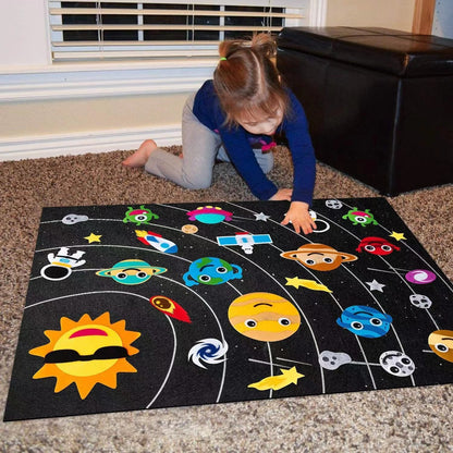 Tableau en feutre pour enseigner aux enfants QuebecFinds™