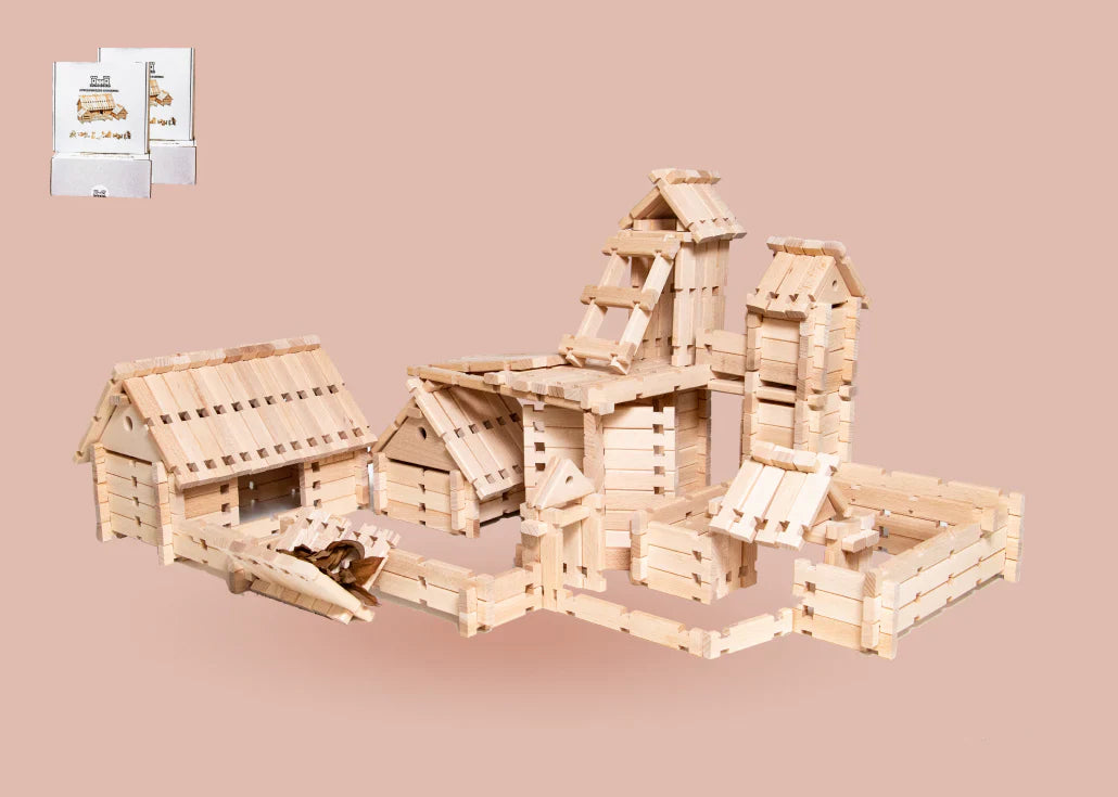🏰 Château BoisMagik™— Le Kit de Construction en Bois Qui Transforme Chaque Enfant en Petit Architecte
