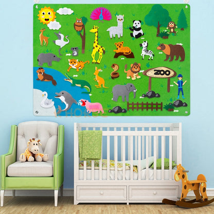 Tableau en feutre pour enseigner aux enfants QuebecFinds™