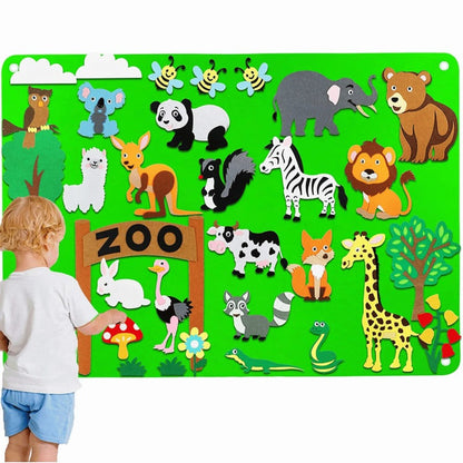 Tableau en feutre pour enseigner aux enfants QuebecFinds™