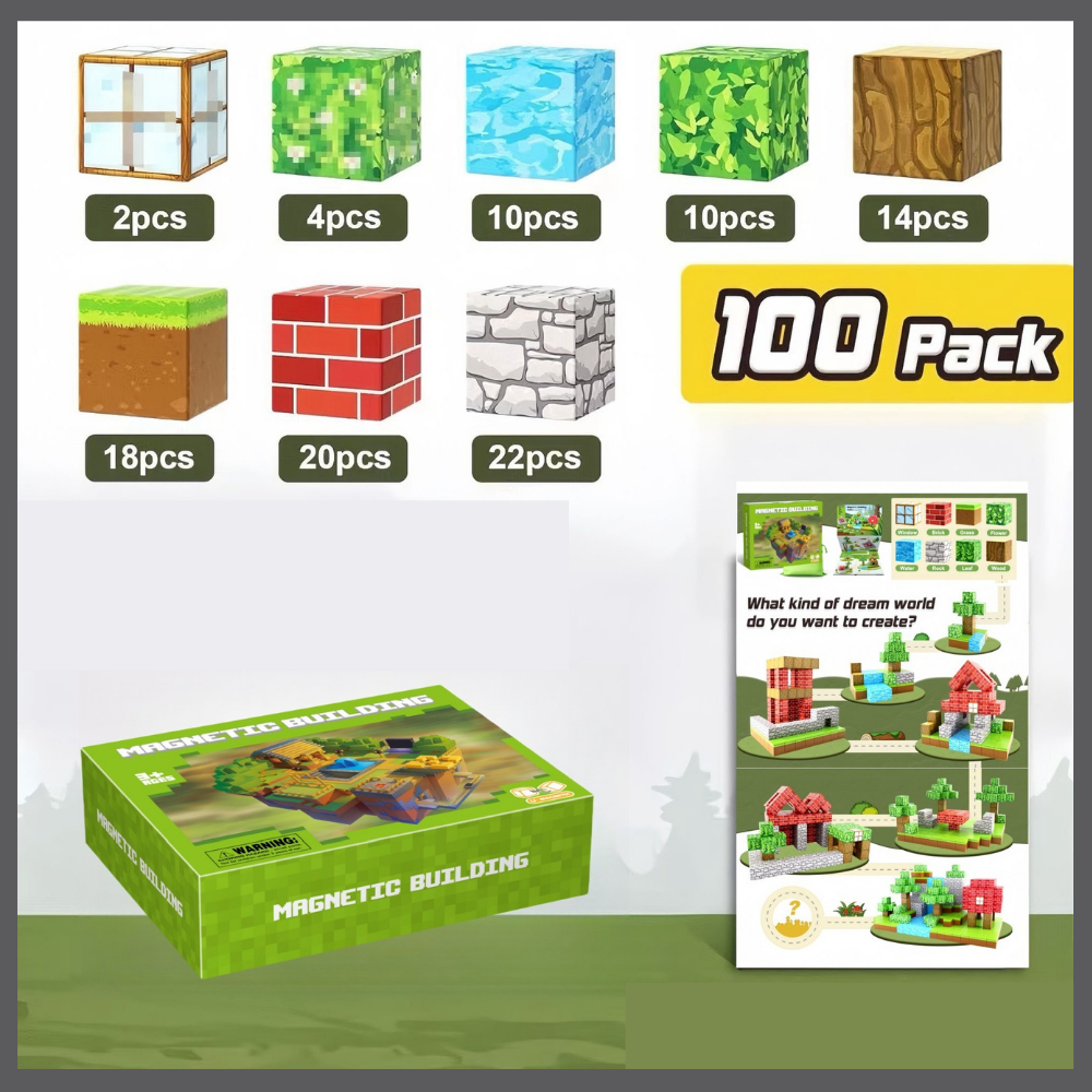 Blocs de construction magnétiques pour enfants