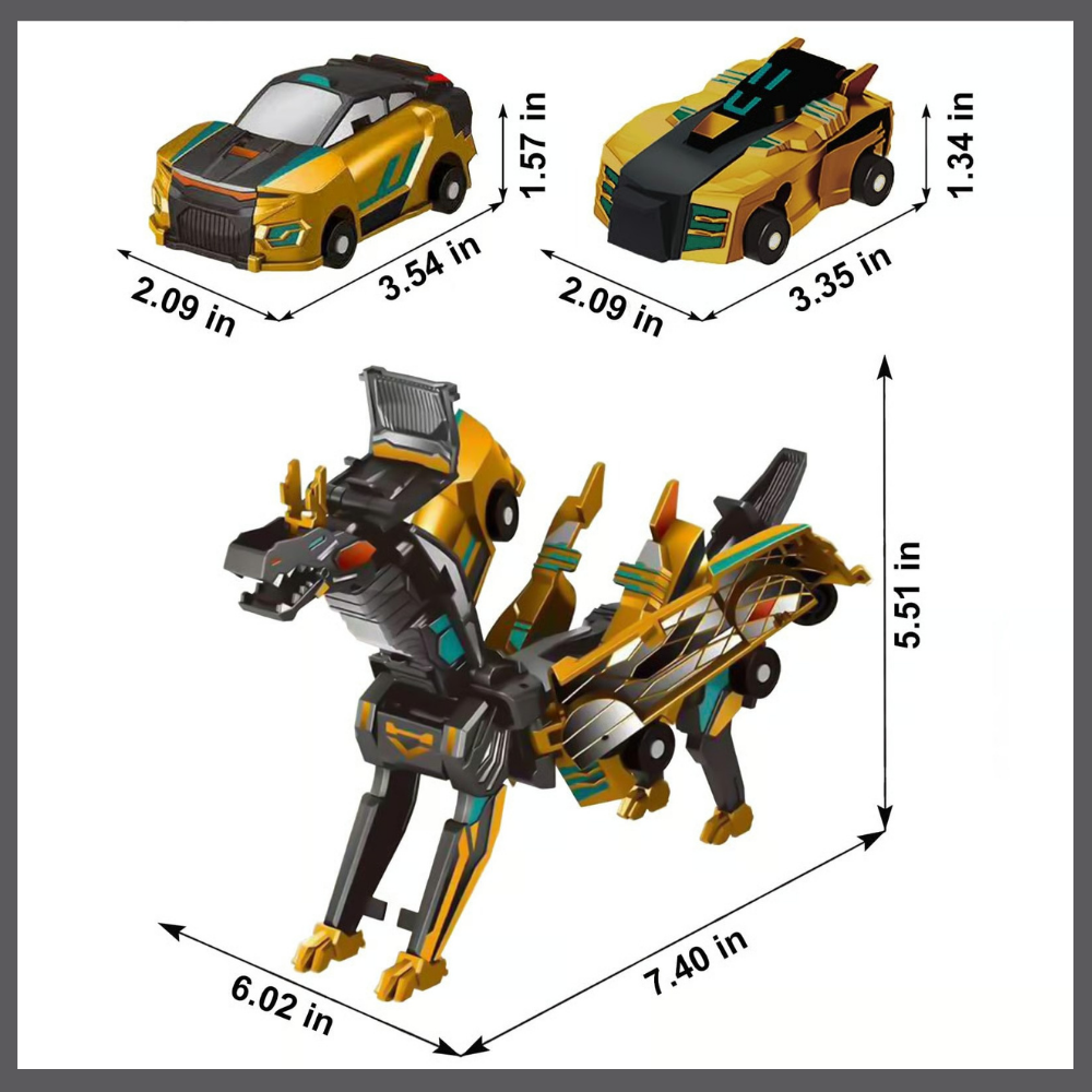 DinoCrash™ – Voiture Dinosaure 2 en 1