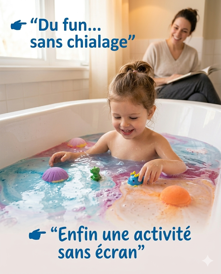 Coffret Bombes de Bain Surprise BulleMagique — 12 pcs avec jouet caché