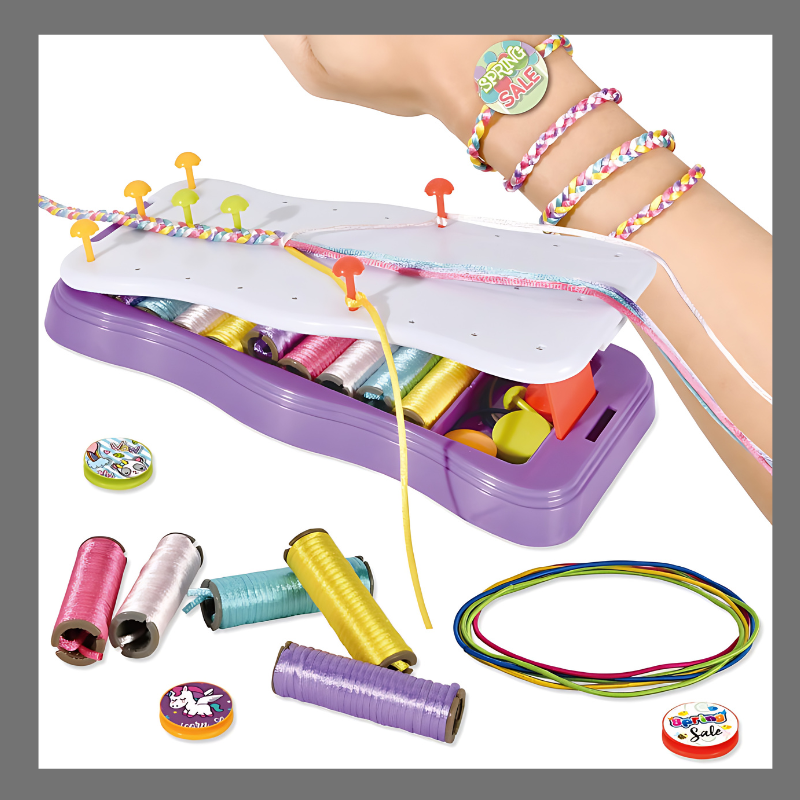 kit de tressage de bracelets colorés - QuebecFinds™