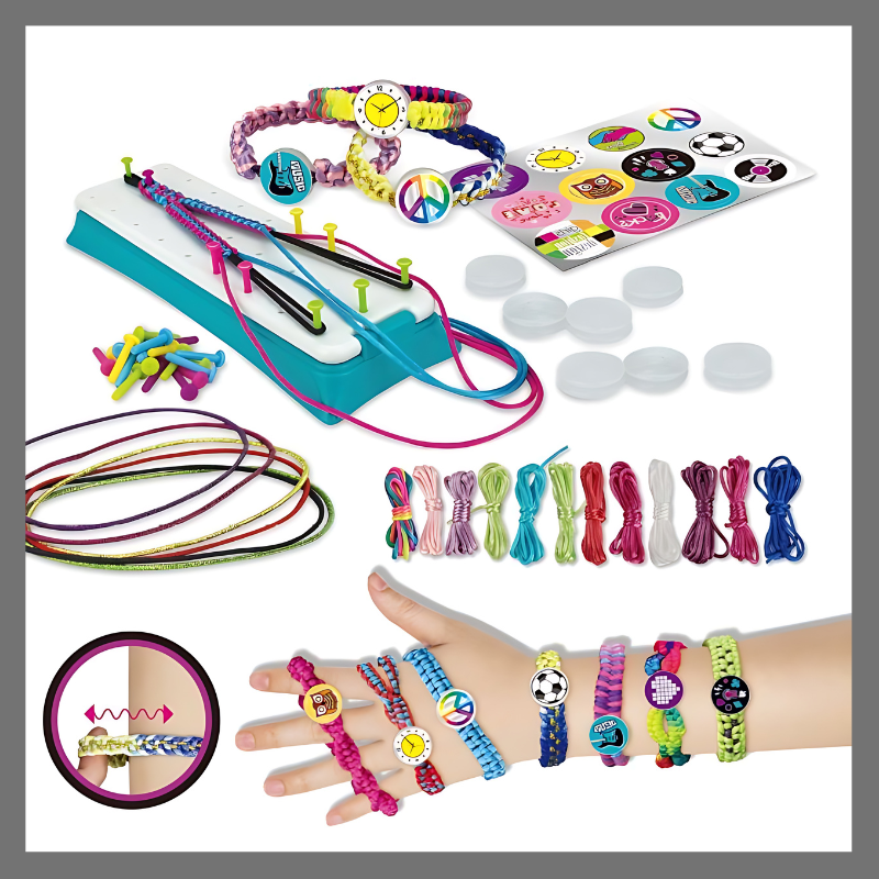 kit de tressage de bracelets colorés - QuebecFinds™