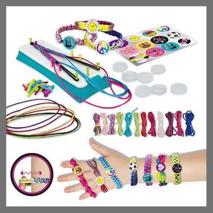 kit de tressage de bracelets colorés - QuebecFinds™