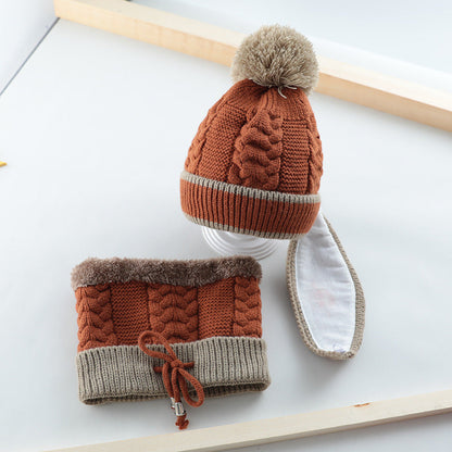Bonnet triple protection (tête, visage, cou) pour enfant