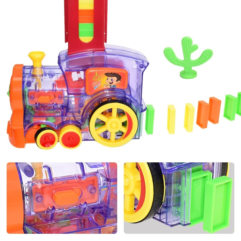 TRAIN AUTOMATIQUE POUR CIRCUIT DE DOMINOS