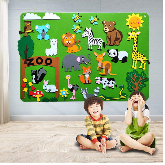 Tableau en feutre pour enseigner aux enfants QuebecFinds™