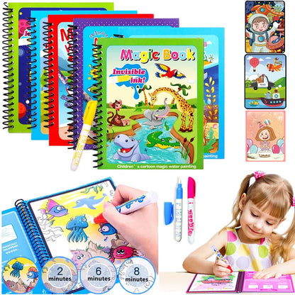 4 Livres magiques de coloriage à l’eau