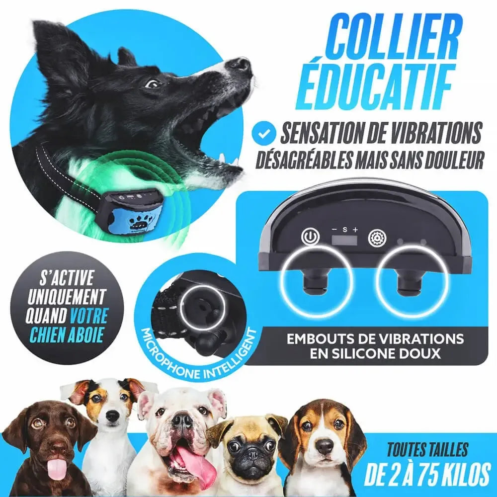 Collier Anti-Aboiement Intelligent