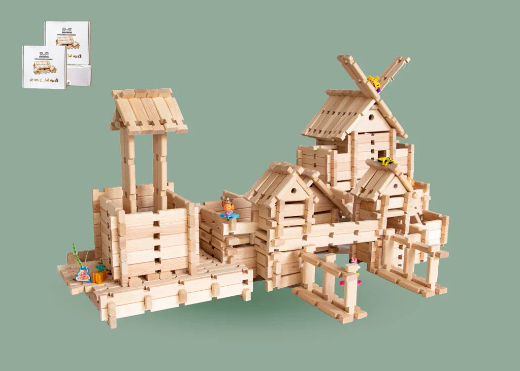 🏰 Château BoisMagik™— Le Kit de Construction en Bois Qui Transforme Chaque Enfant en Petit Architecte