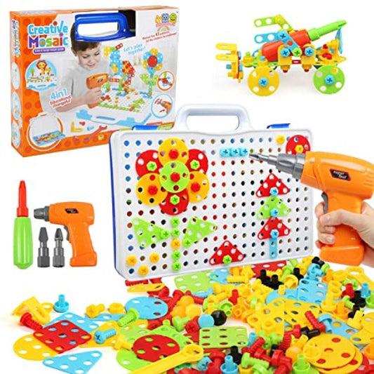 Jeu de plateau à vis en mosaïque 3D pour enfants