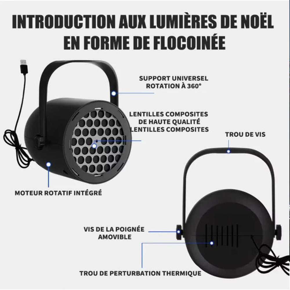 LumiFest™ – Projecteur Noël Animé Ultra-Lumineux