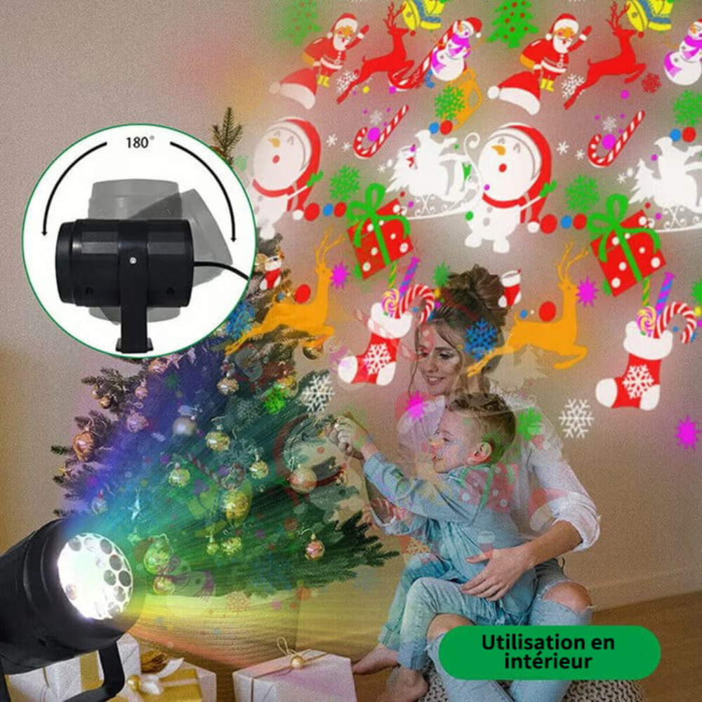 LumiFest™ – Projecteur Noël Animé Ultra-Lumineux