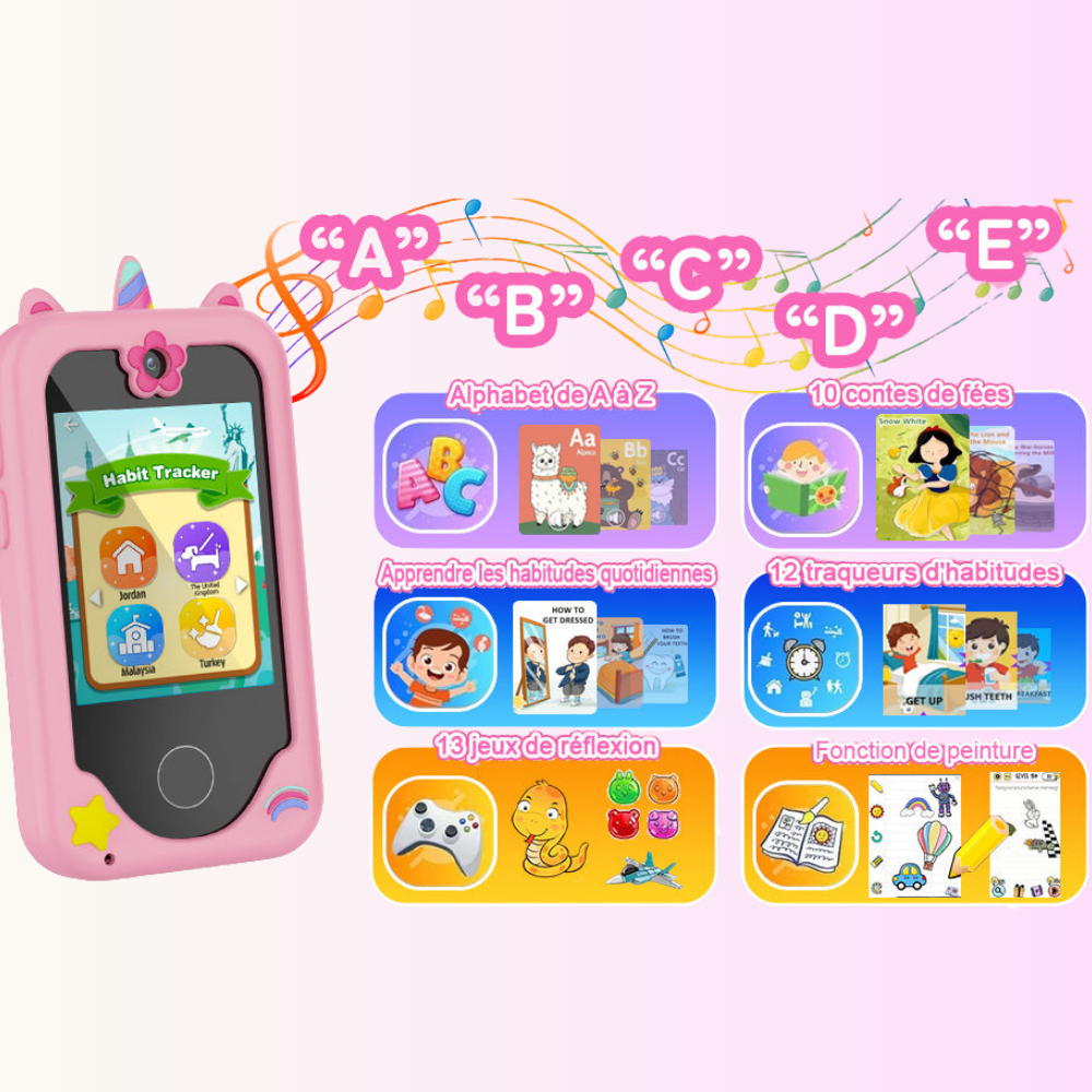 KidSmart™ – Le Téléphone Qui Apprend Pendant le Jeu