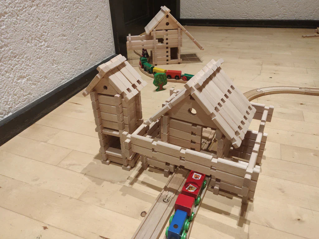 🏰 Château BoisMagik™— Le Kit de Construction en Bois Qui Transforme Chaque Enfant en Petit Architecte