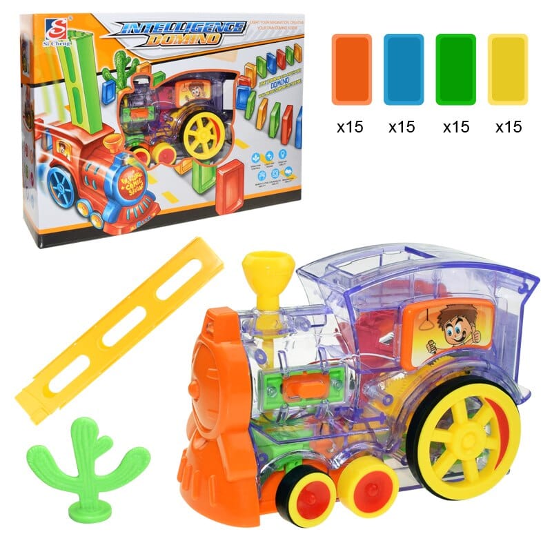 TRAIN AUTOMATIQUE POUR CIRCUIT DE DOMINOS